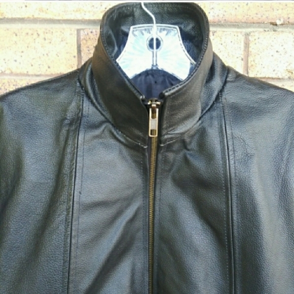 Rocky Mountain Hides Leather Coat Black Size Large - Picture 3 of 8